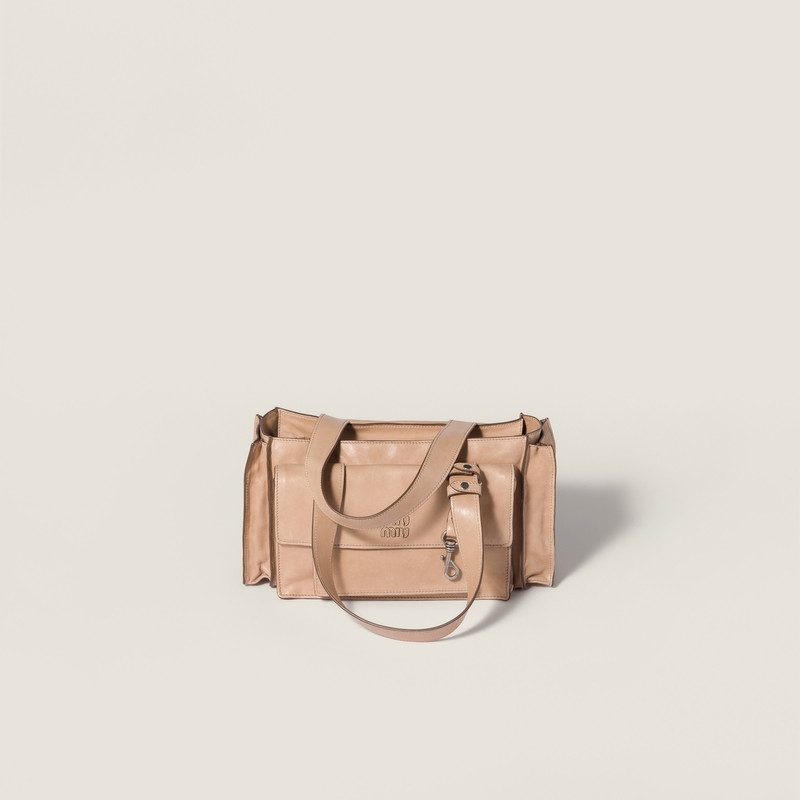 Utilitaire nappa leather shopping bag 1