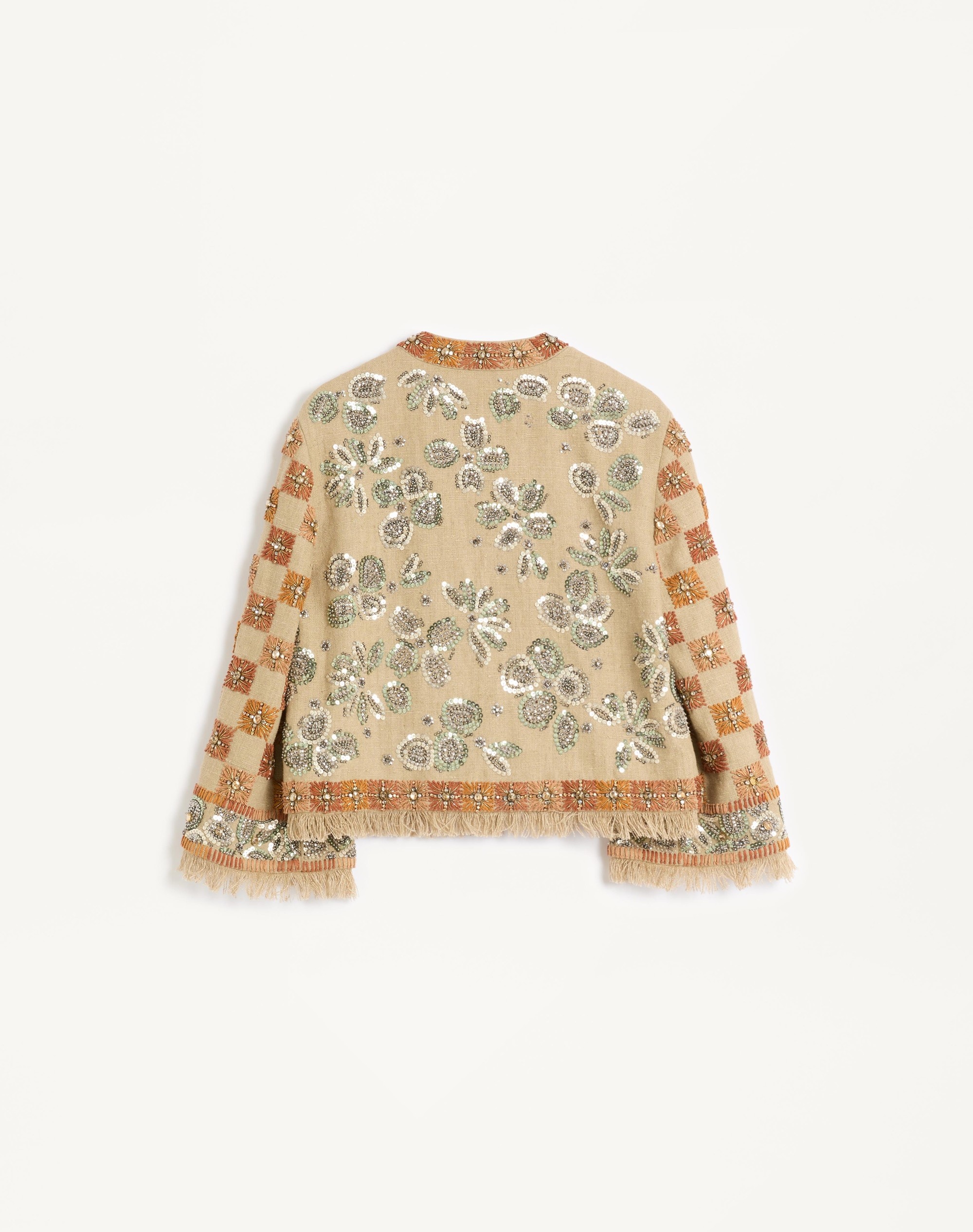 EMBROIDERED LINEN JACKET - 2