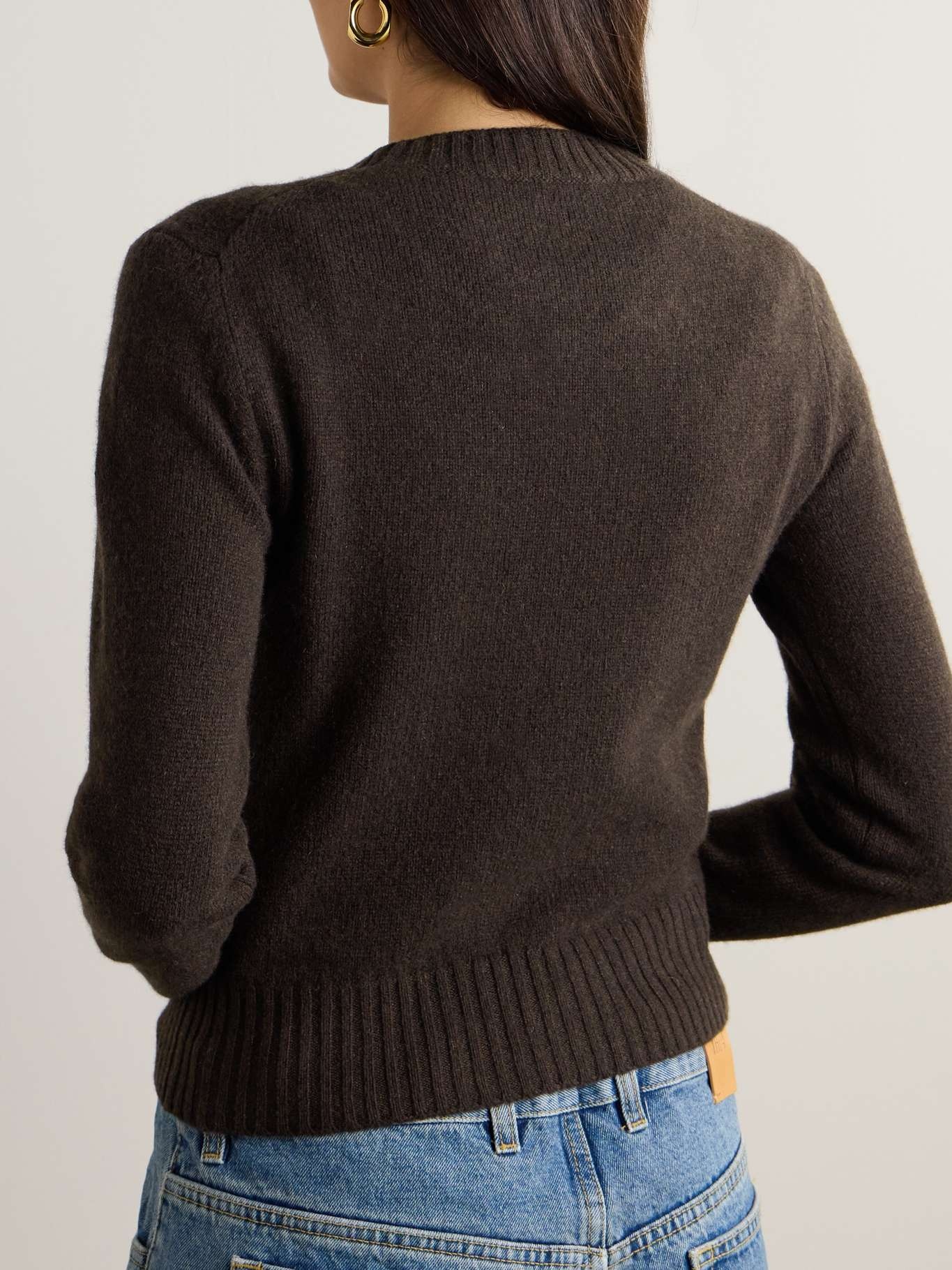 Embroidered cashmere and wool-blend sweater - 3