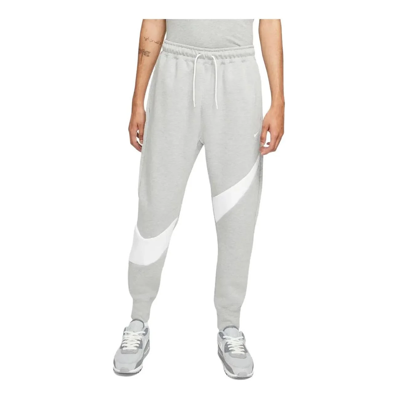 Nike Sportswear Swoosh Tech Sweatpants 'Grey White' DH1023-063 - 1