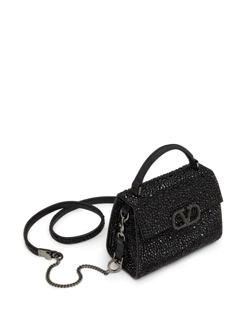 VSling crystal-embellished leather tote bag - 5