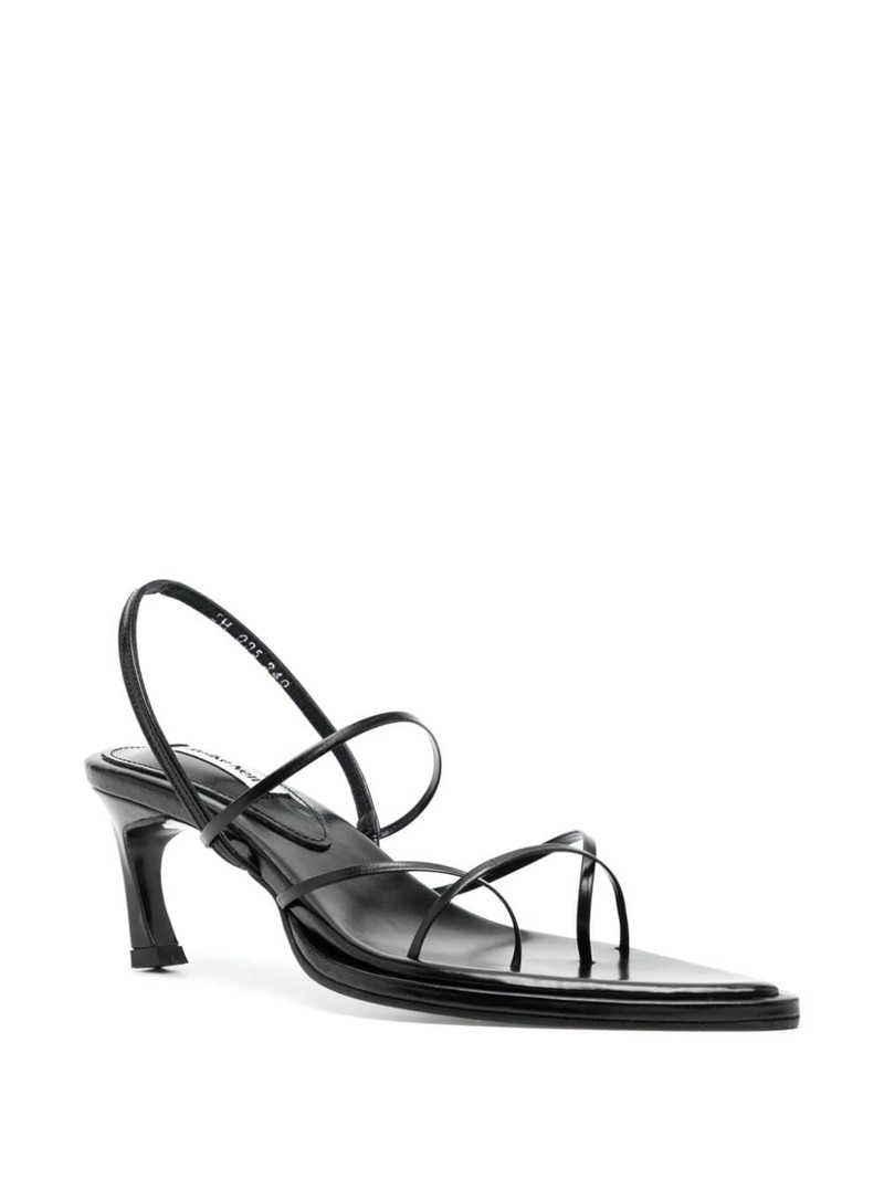 REIKE NEN Garo 60mm leather slingback sandals outlook