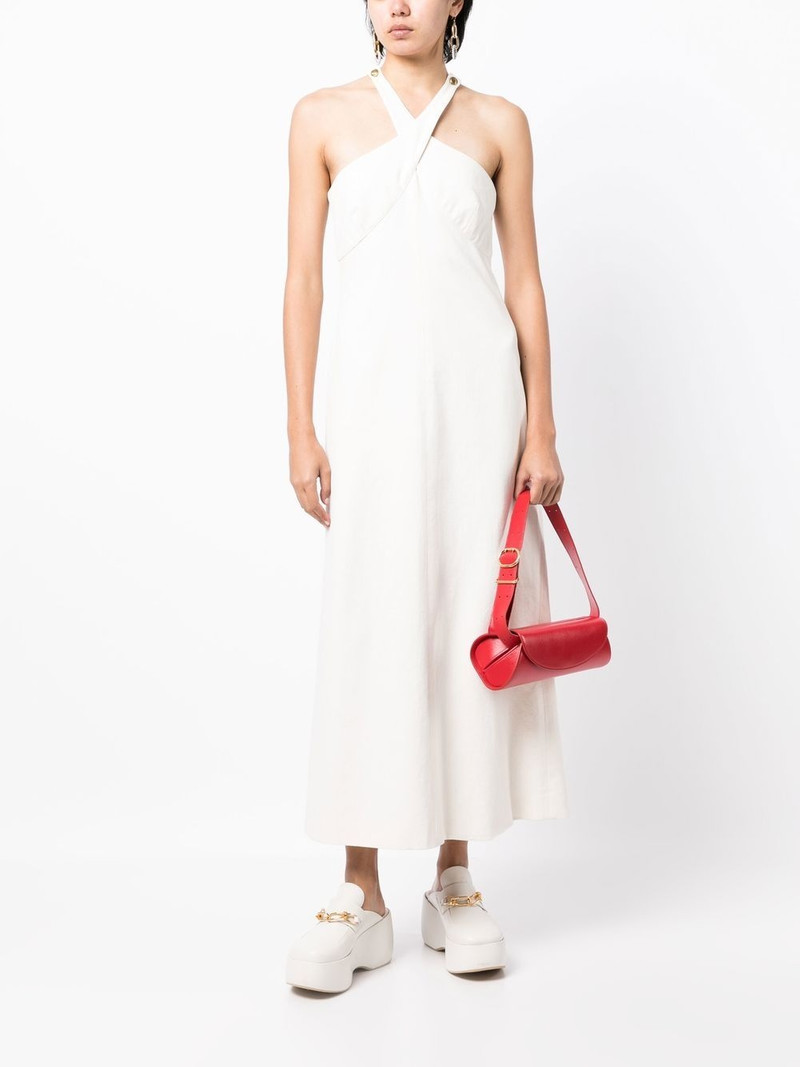 ROSETTA GETTY halterneck-detail maxi dress outlook