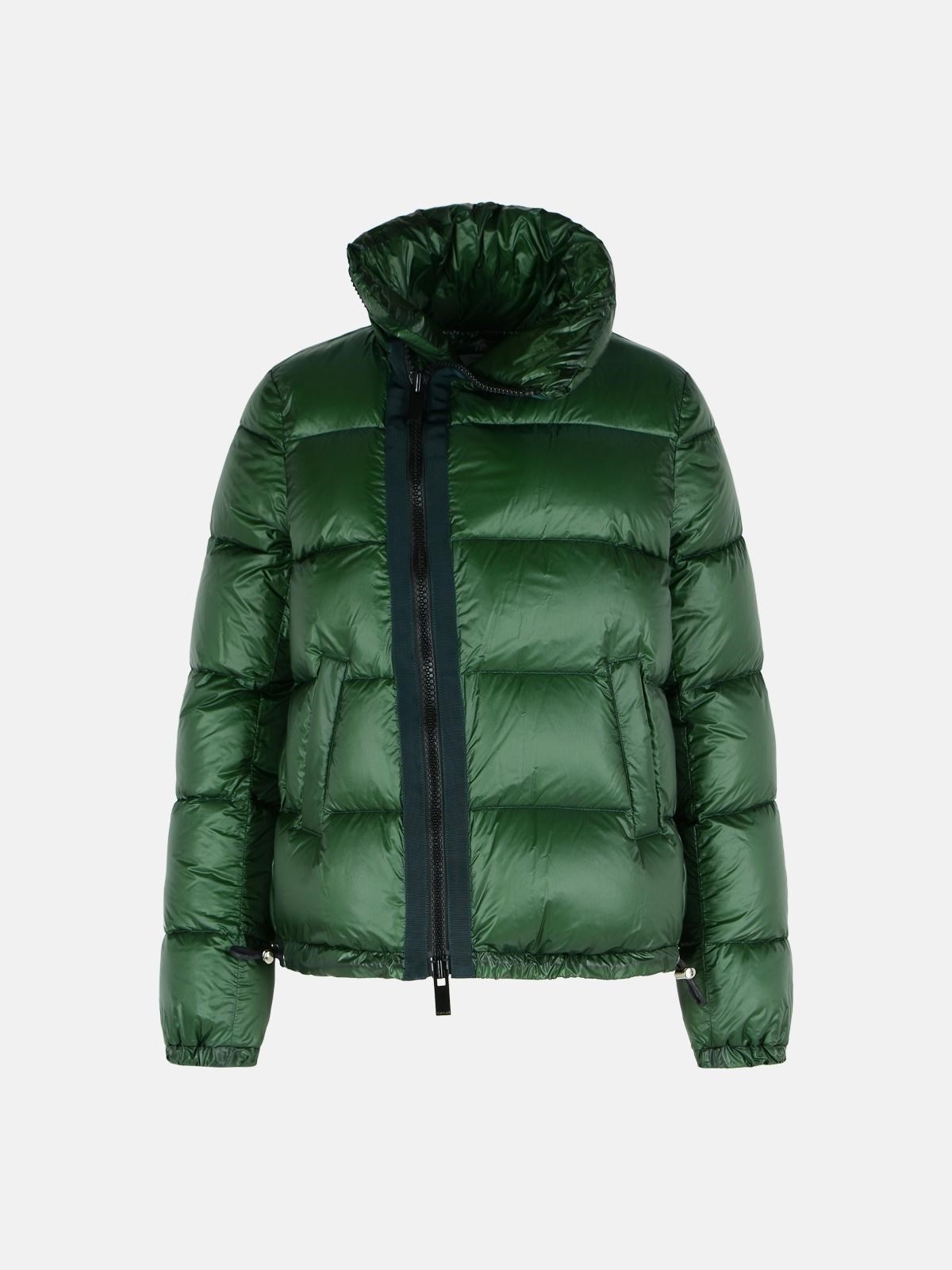 GREEN POLYAMIDE DOWN JACKET - 1