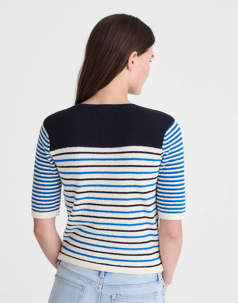 Madewell Bouclé-Knit Sweater Tee outlook