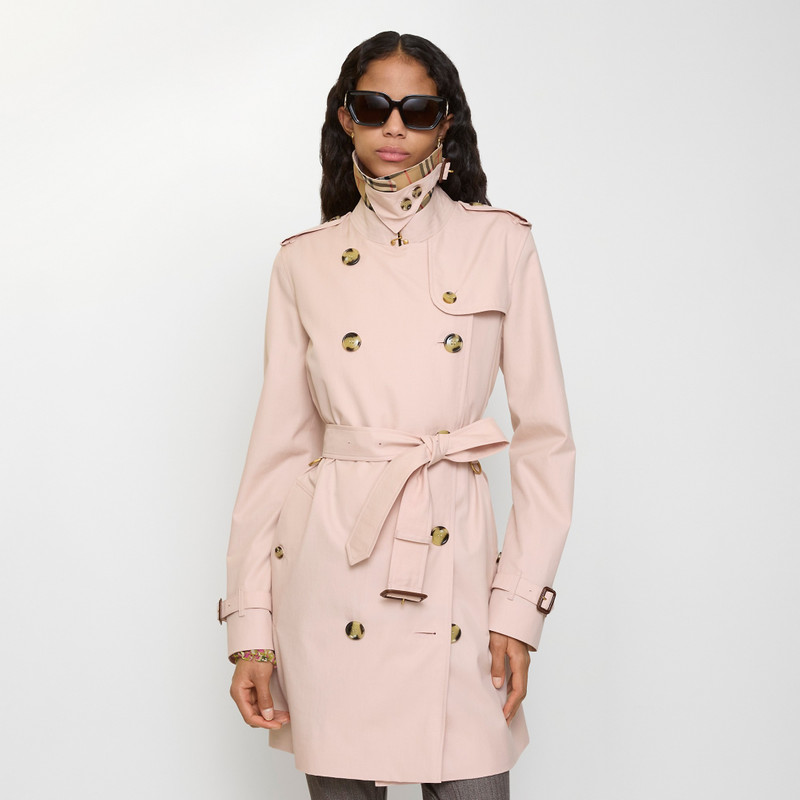 Short Tropical Gabardine Kensington Trench Coat 4