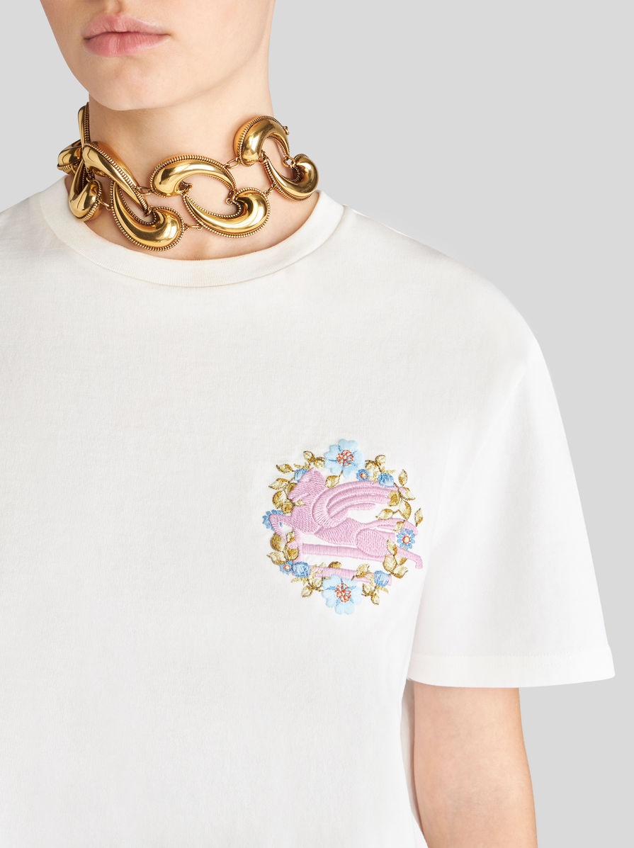 Etro T-SHIRT WITH EMBROIDERY outlook