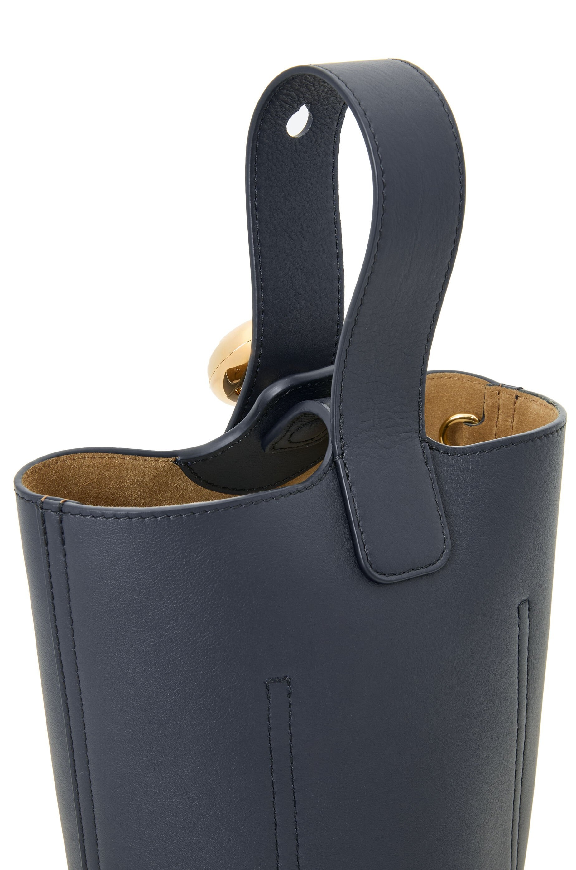 Mini Pebble bucket in nappa calfskin - 11