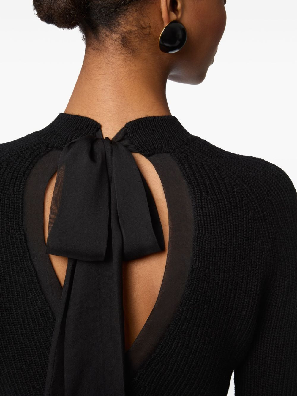 ruffled-cuff wool top - 5
