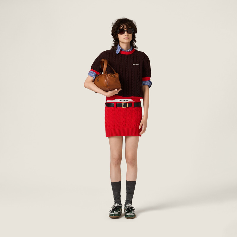 Miu Miu Wool miniskirt outlook
