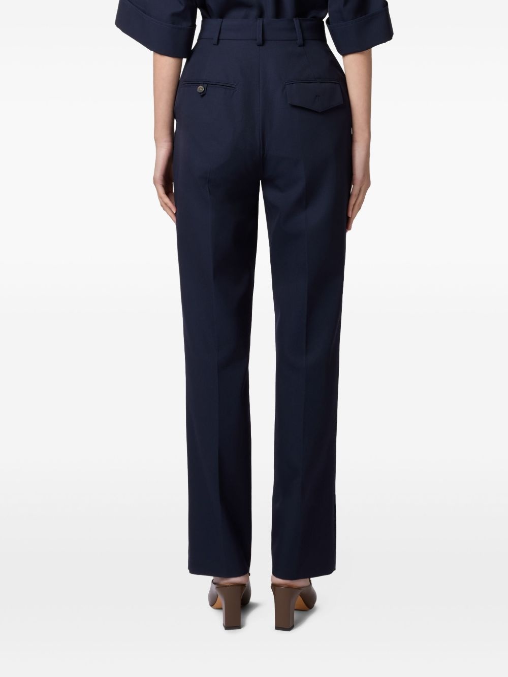tailored straight-leg trousers - 4