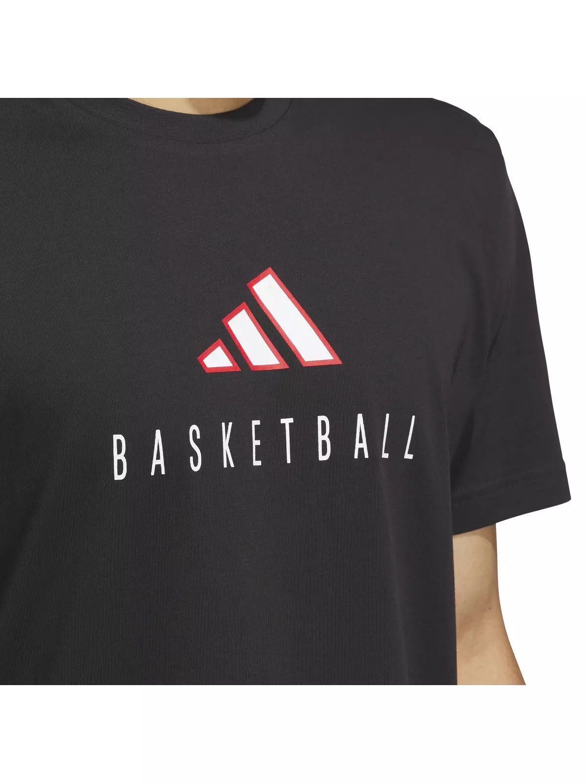 Men's Worldwide Hoops Logo Performance Graphic Basketball T-Shirt -Black - 3