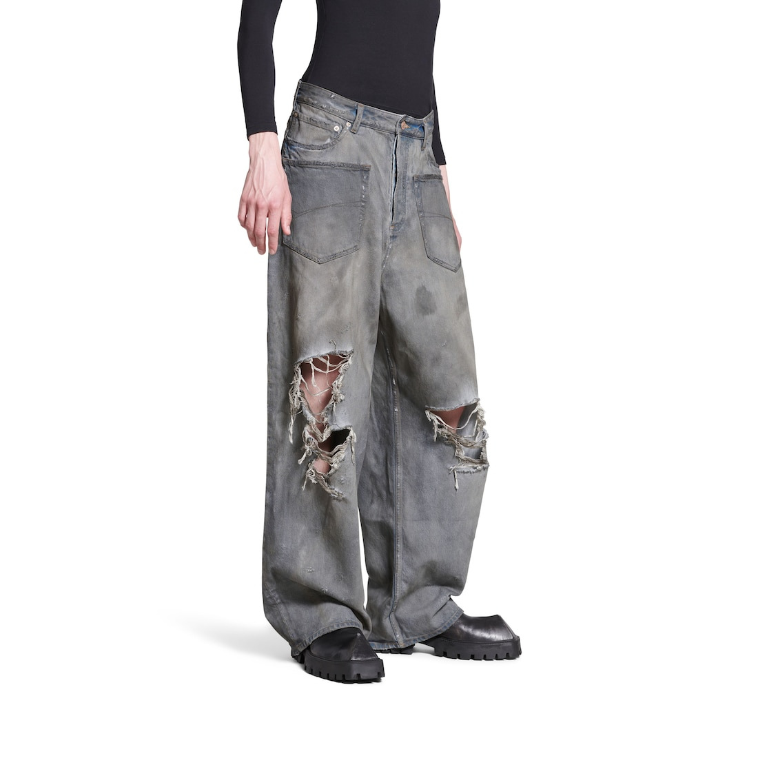Bootcut Pants in Blue - 5