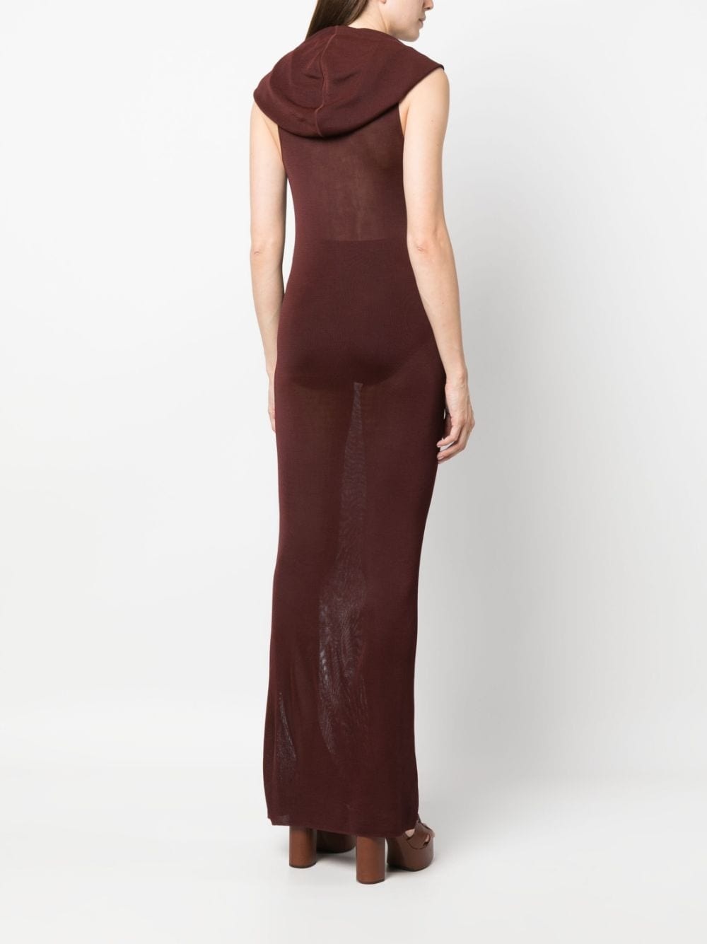 hooded maxi dress - 4