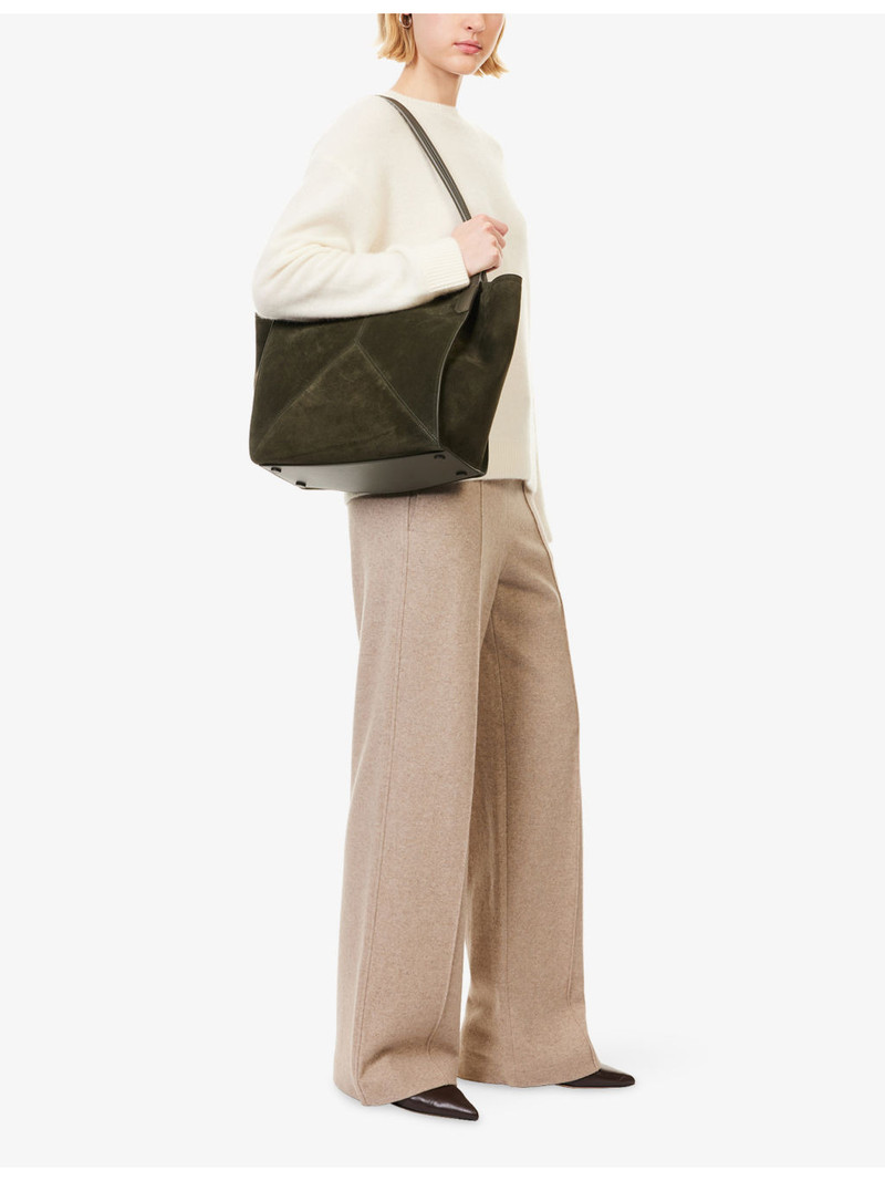 Vince Drawstring Wide-Leg Wool-Blend Trousers outlook