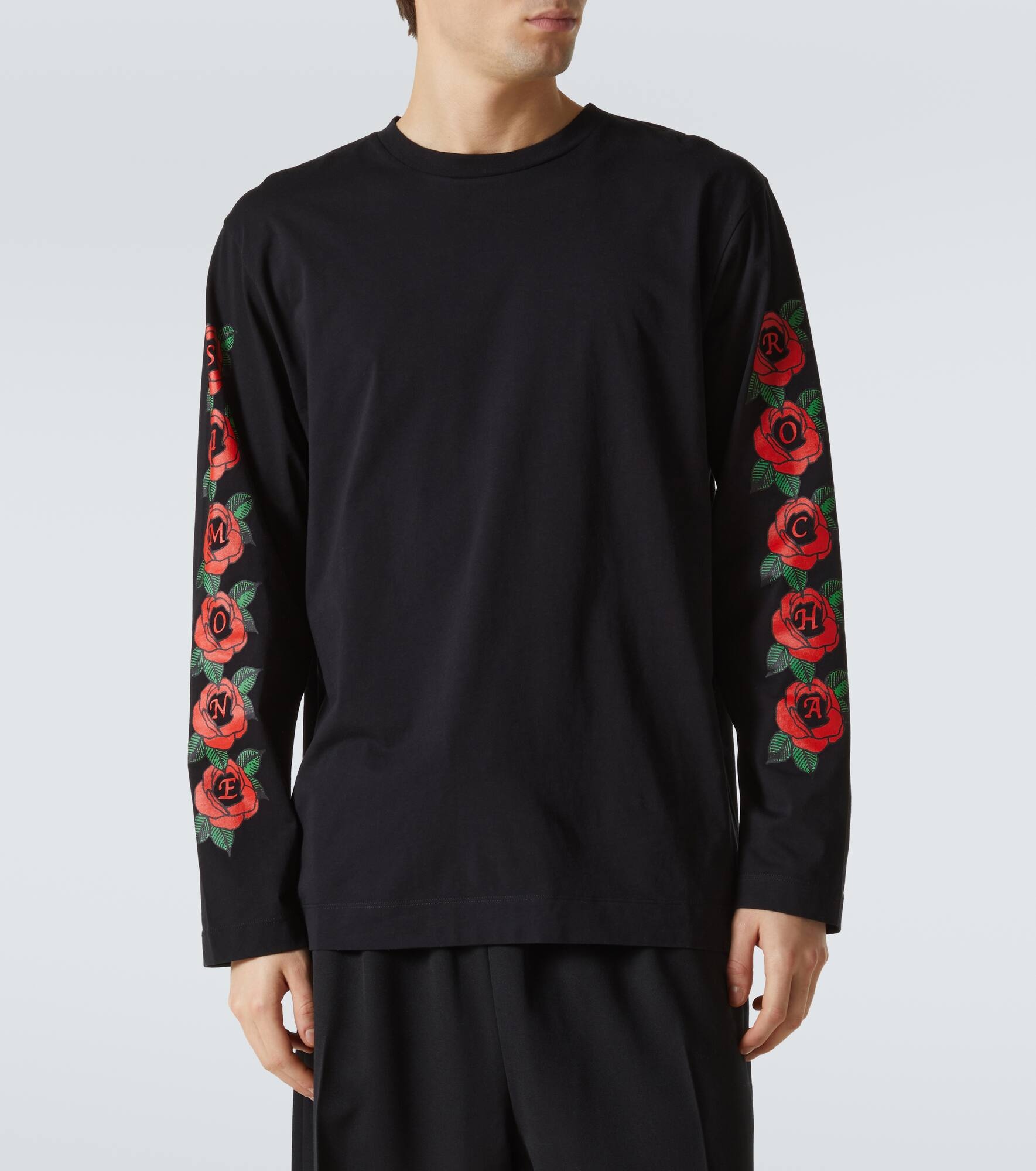 Logo floral cotton jersey T-shirt - 3
