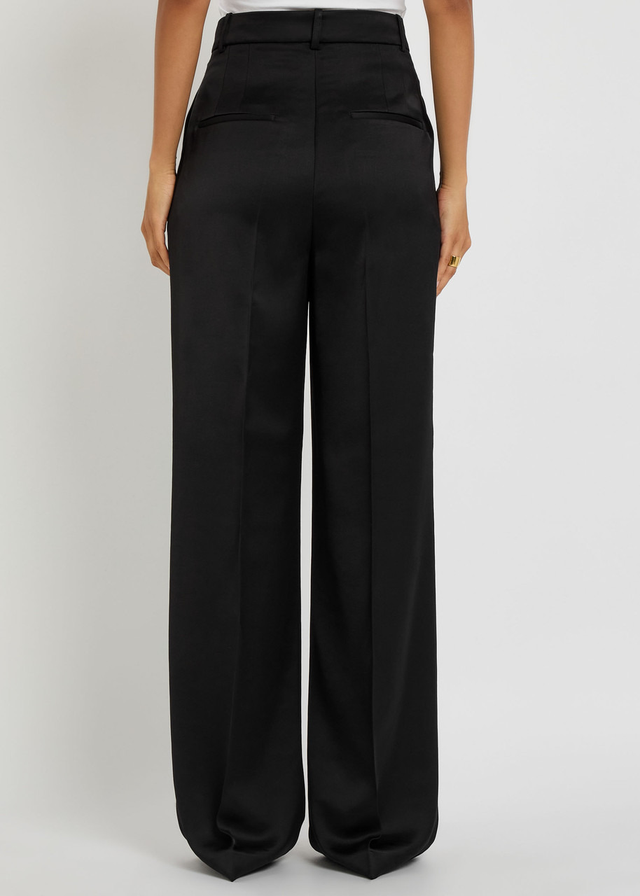 Rohe Pleated Straight-leg Satin Trousers - 3