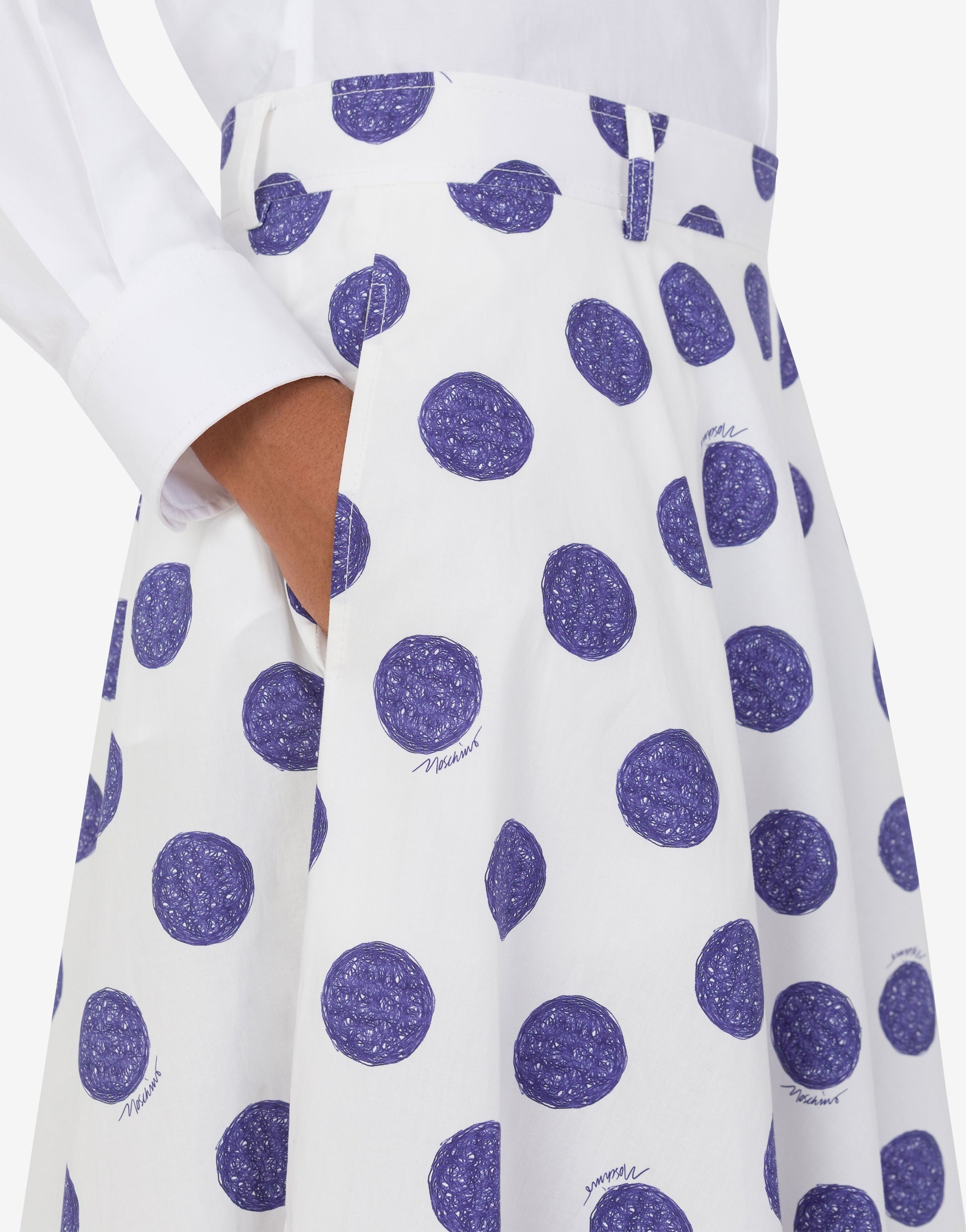 BIRO POLKA DOTS POPLIN SKIRT - 3