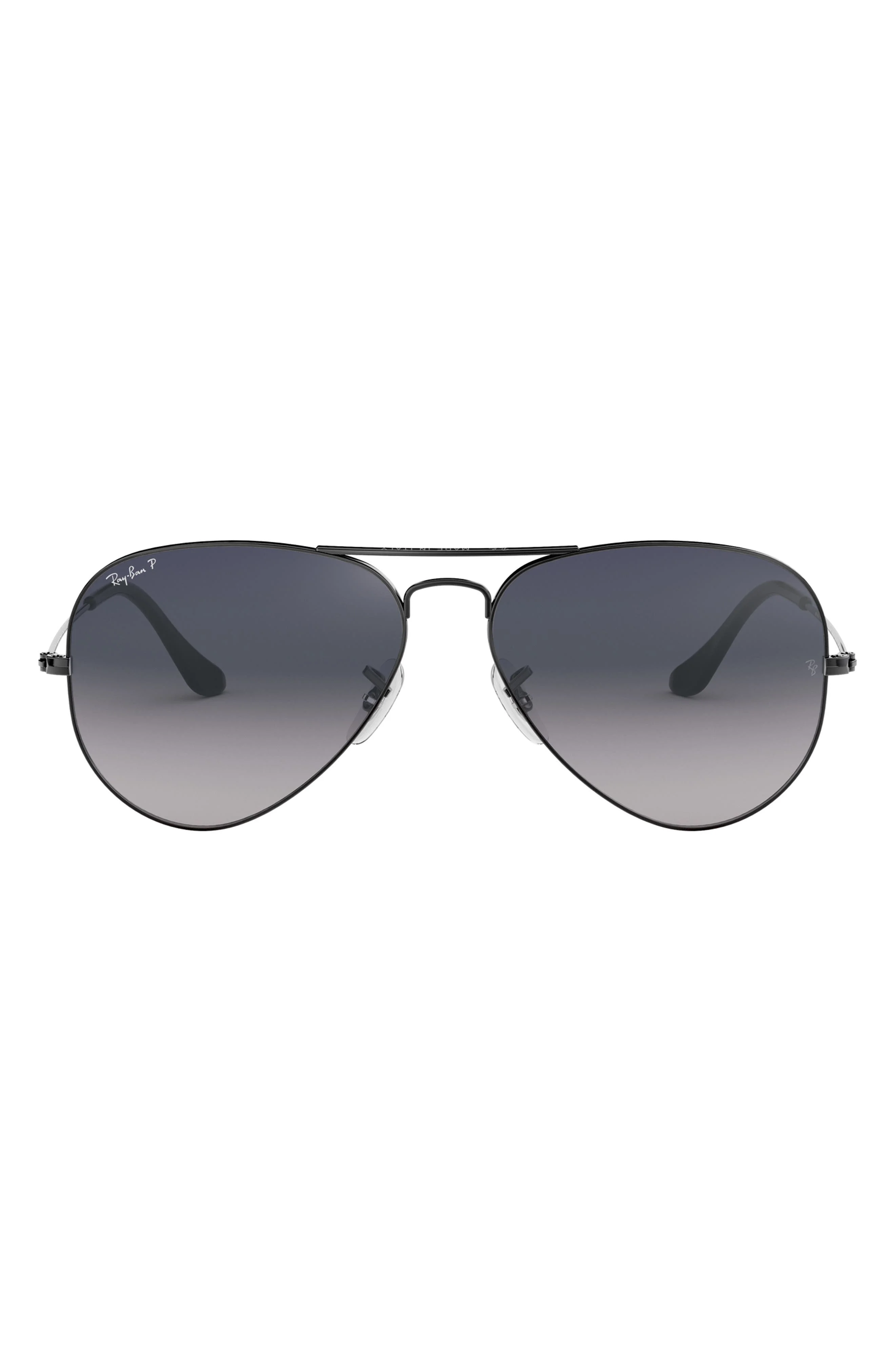 Ray-Ban 62mm Polarized Oversize Pilot Sunglasses in Gunmetal at Nordstrom - 1