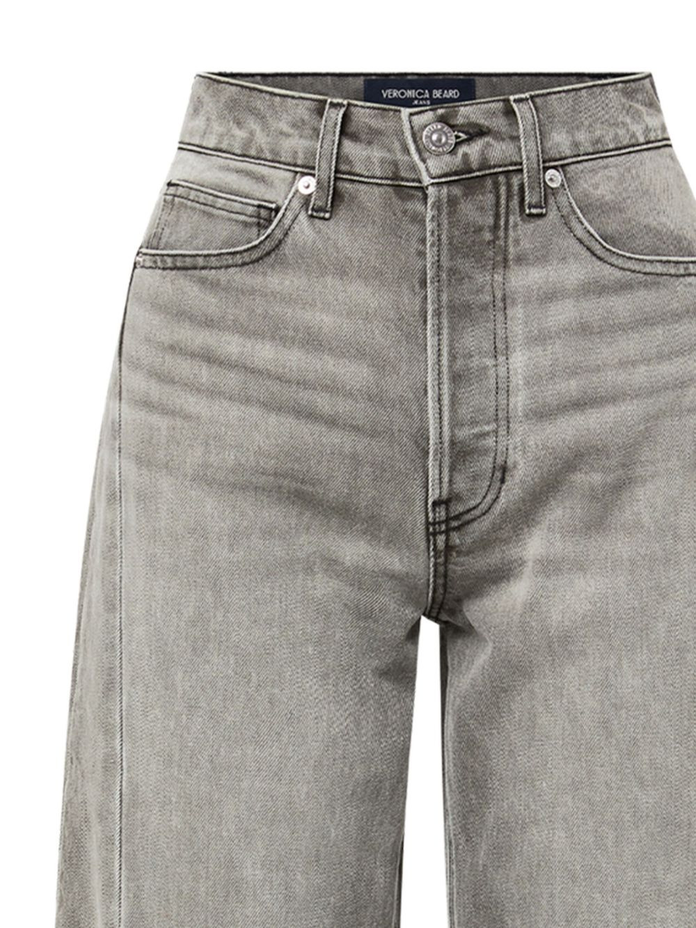 panelled cotton jeans - 2