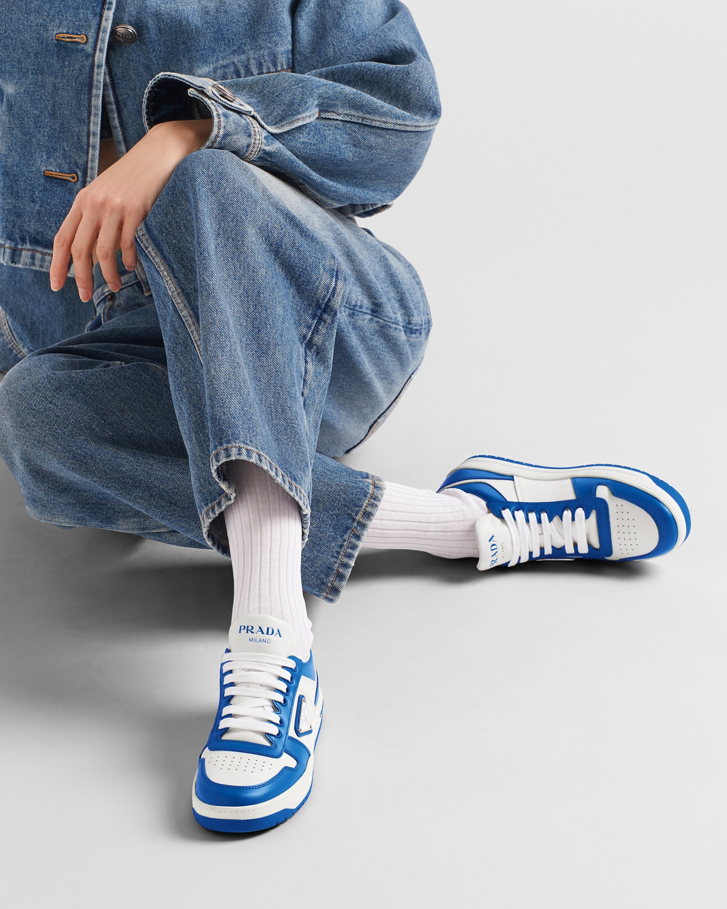 Downtown perforated leather sneakers - 3