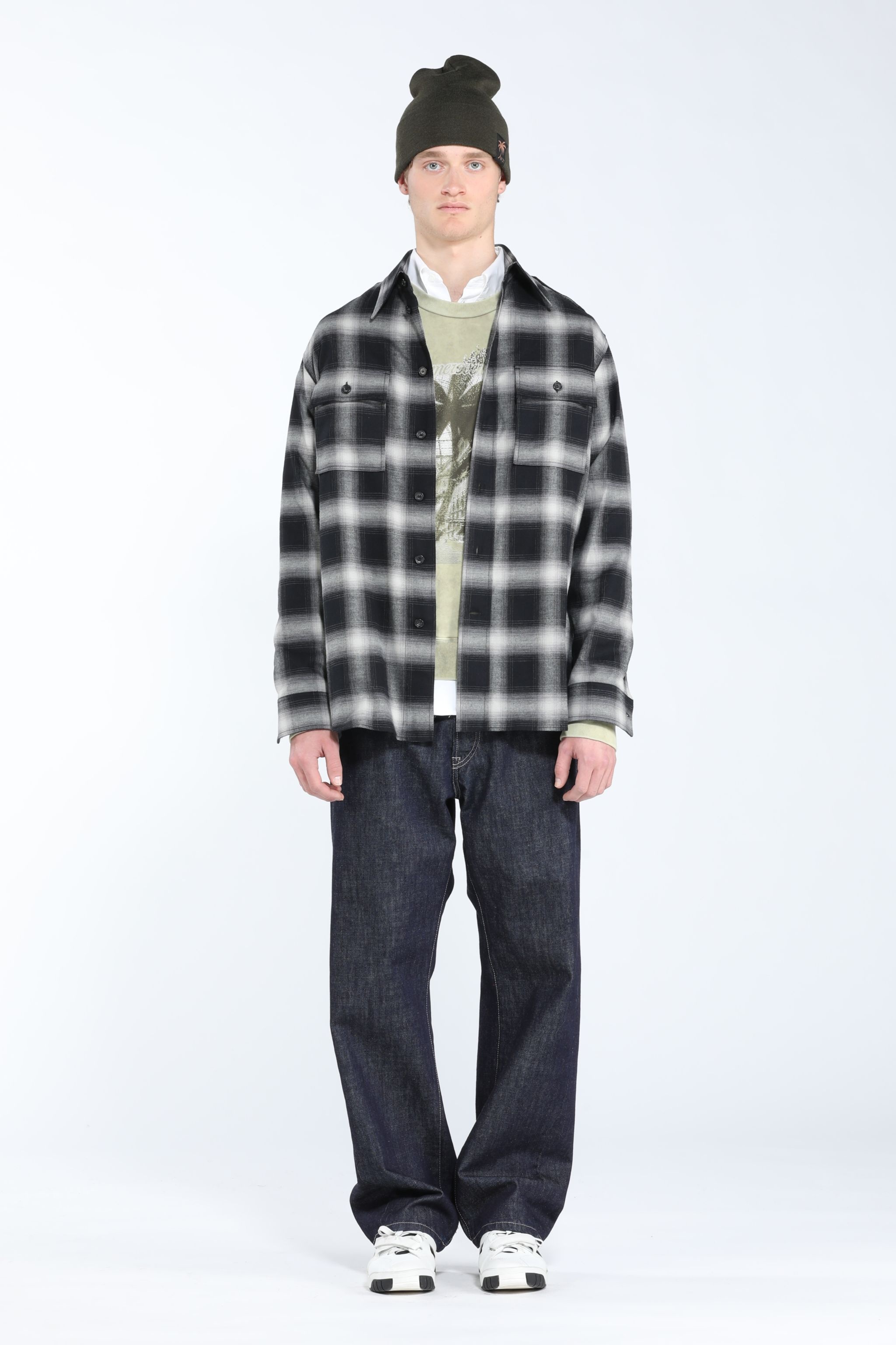 CHECKED COTTON SHIRT - 4
