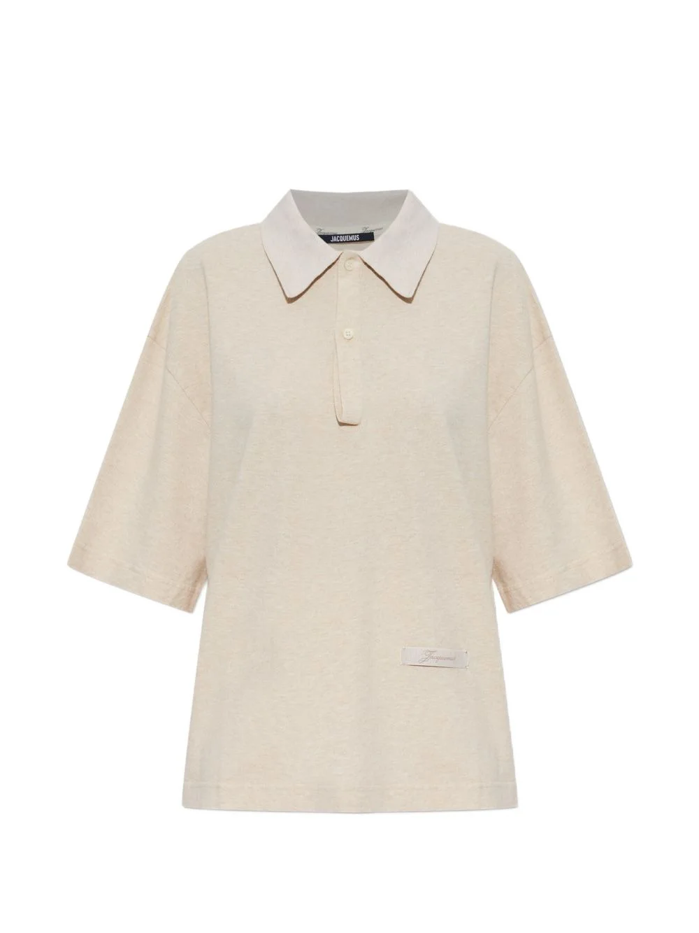 Ruban logo-patch polo shirt - 1