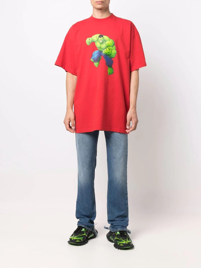 BALENCIAGA Hulk-print T-shirt outlook