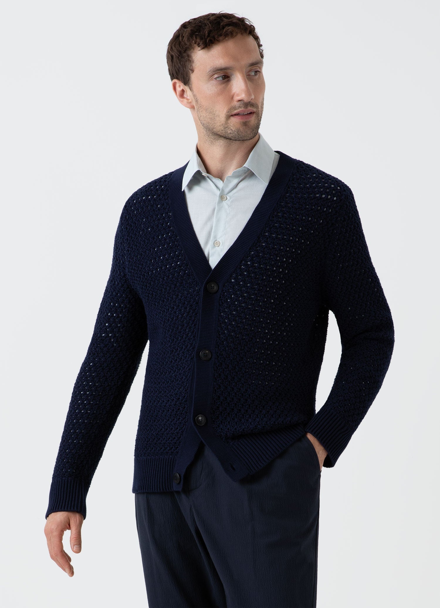 Open Stitch Cardigan - 2