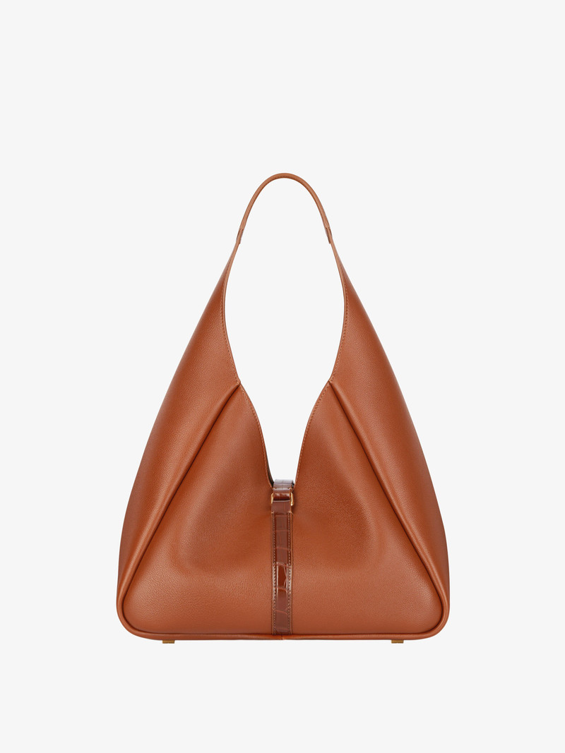 MEDIUM G-HOBO BAG IN GRAINED LEATHER 4