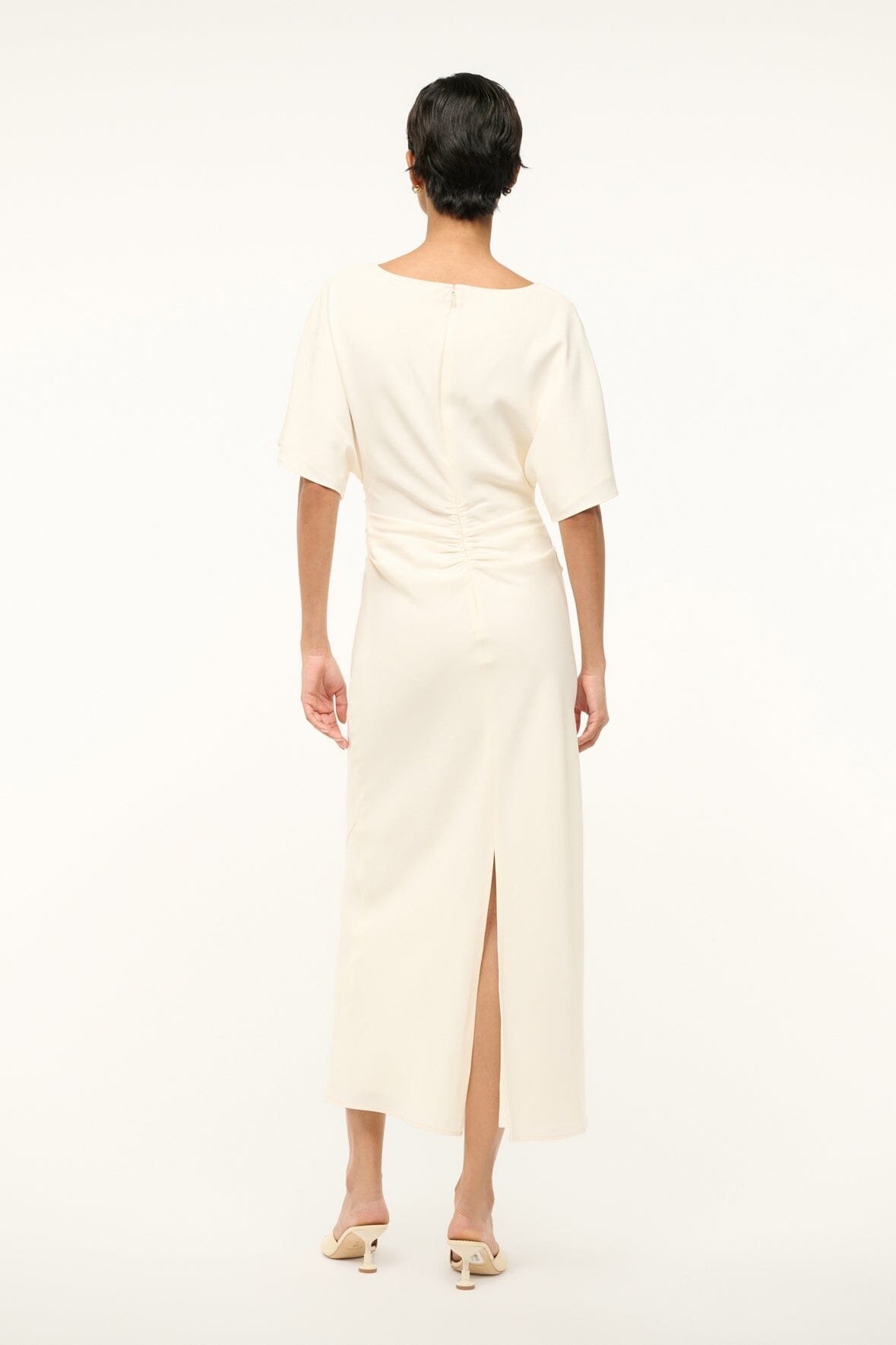 STAUD AMELIE DRESS IVORY - 5