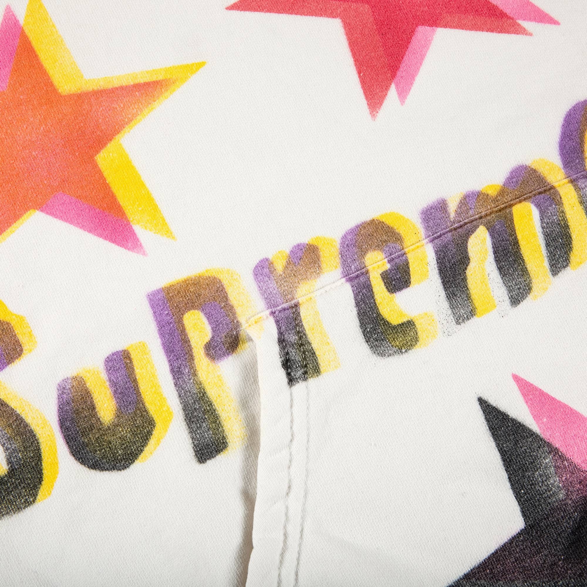 Supreme Gonz Stars Hooded Sweatshirt 'White' - 2