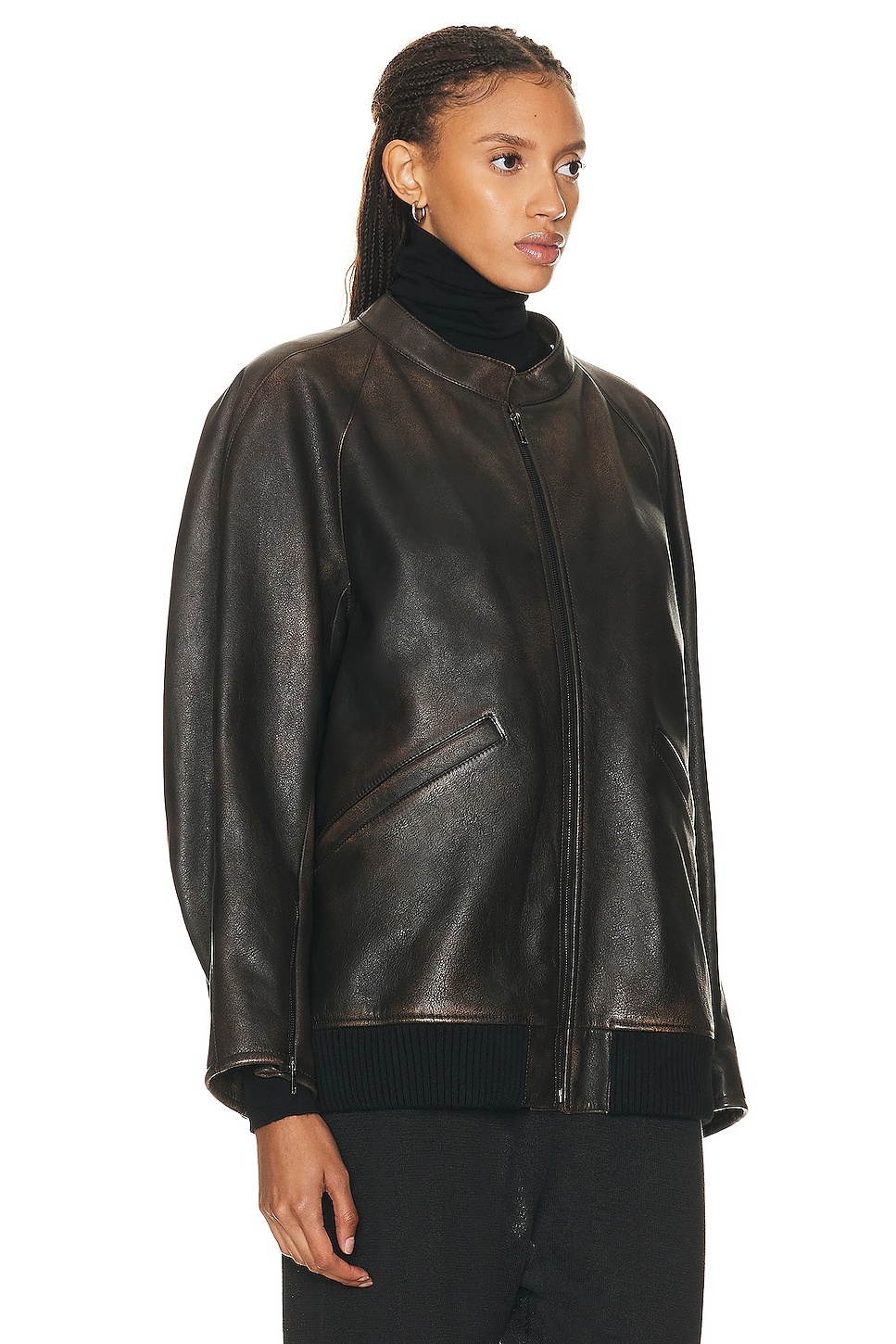 ジャケット・アウター Raucohouse Raglan leather 2-way jacket Raucohouse Raglan leather 2way jacket（Block suede crop