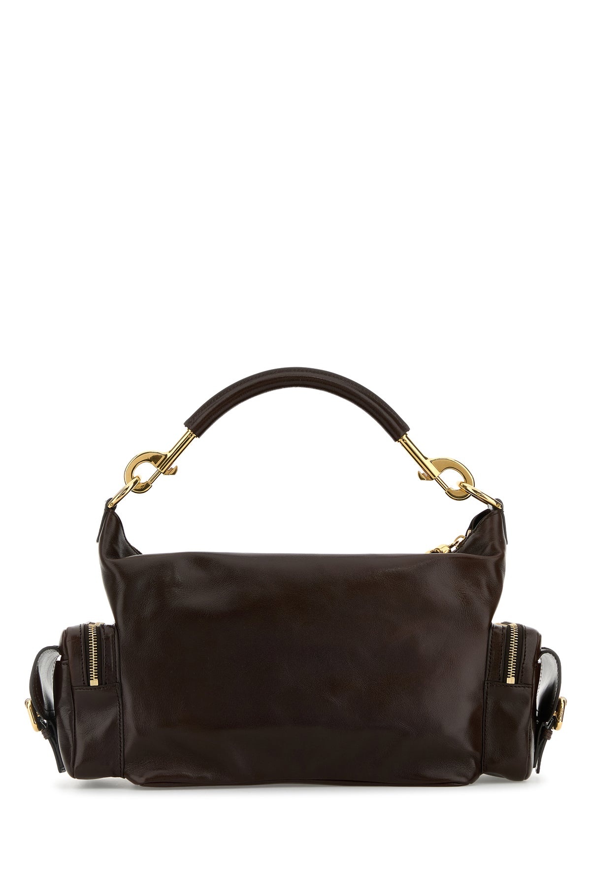 Chocolate leather Camera Bag handbag - 3
