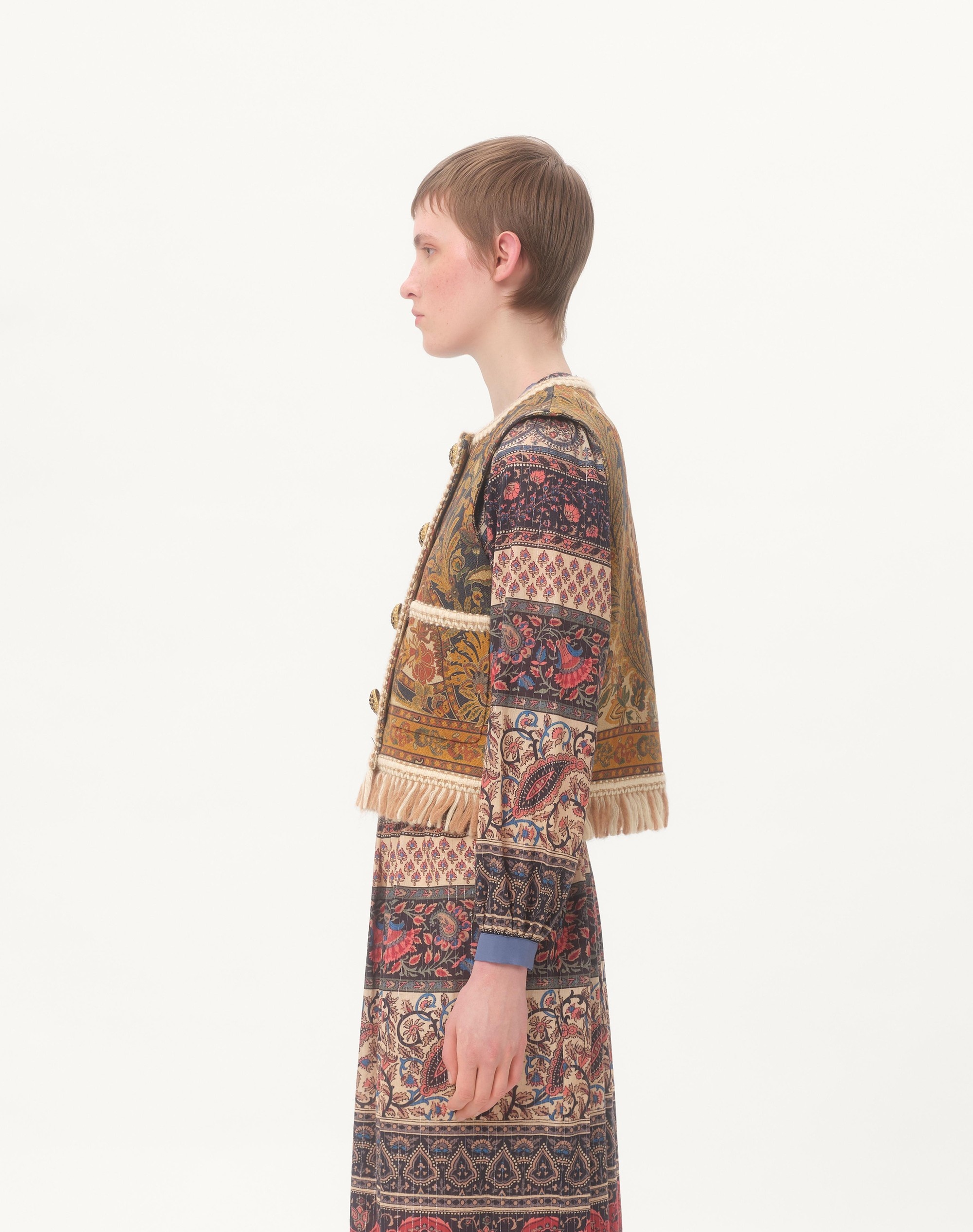 CANAPONE VEST WITH VOYAGE IMAGINAIRE PAISLEY PRINT - 6