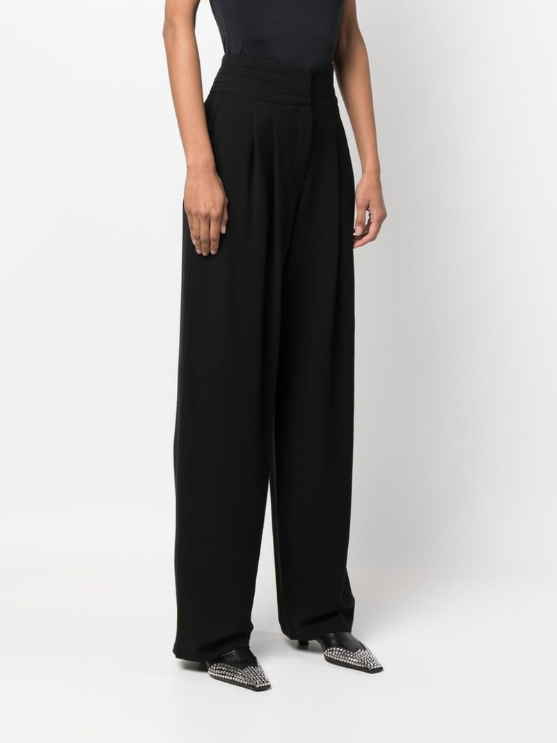 pleat-detail wide-leg trousers 3