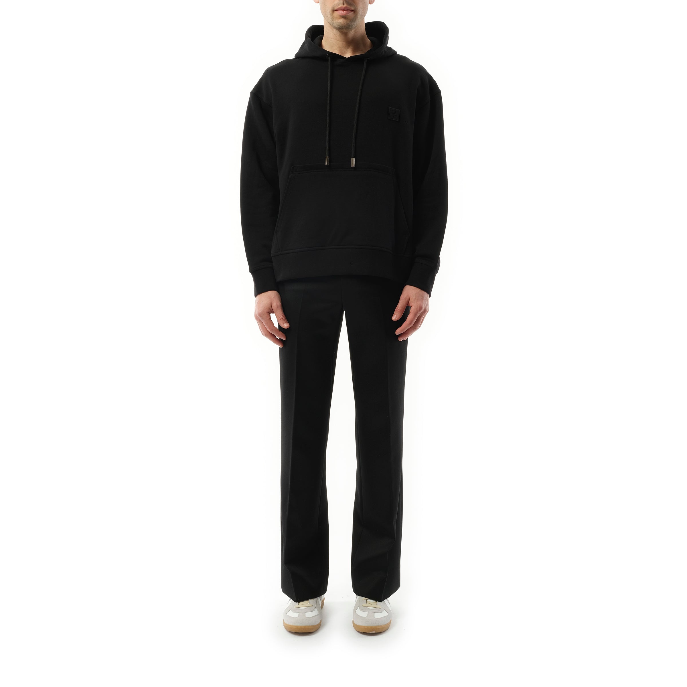 Metallic Print Hoodie in Black - 4