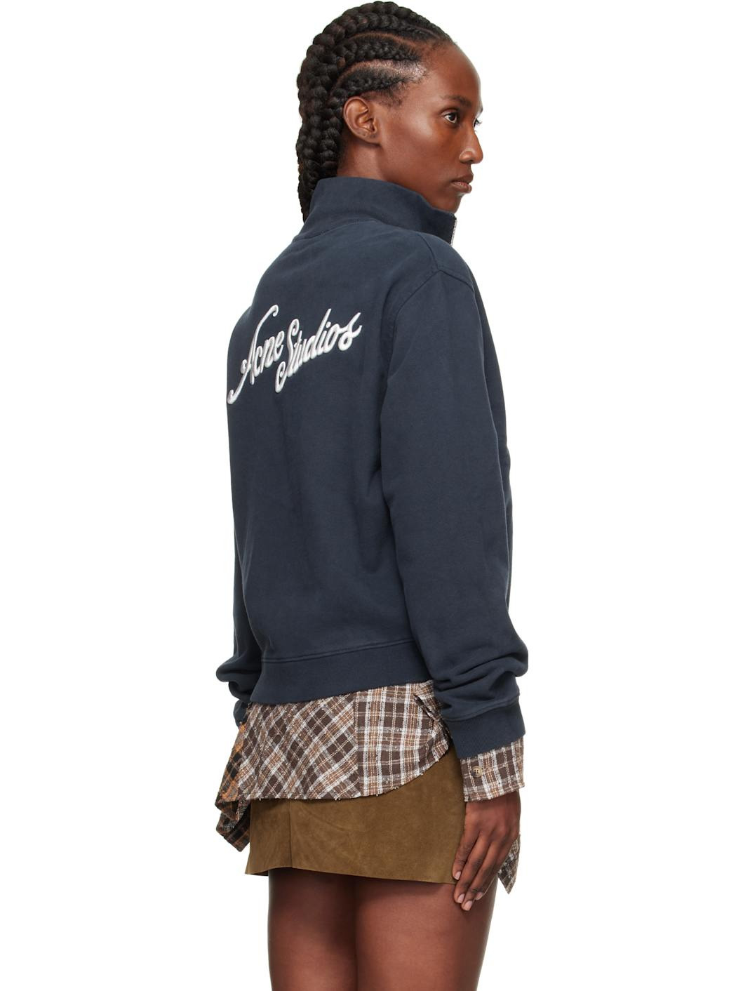 Navy Zip-Up Jacket - 3