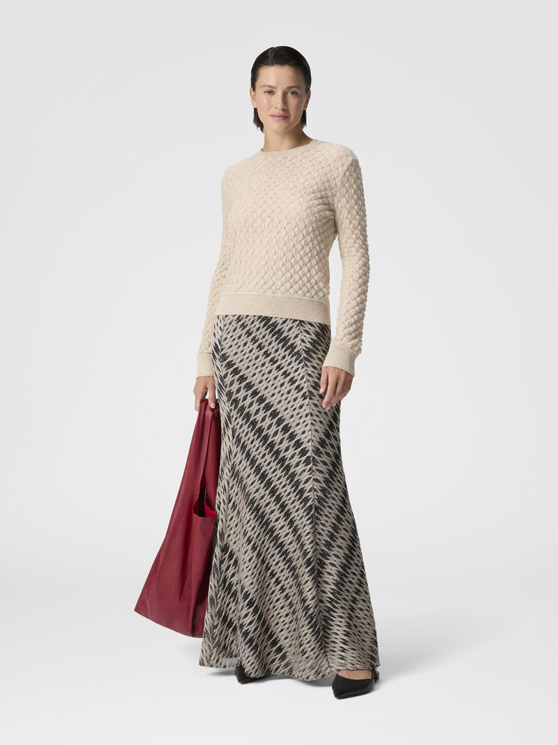 Missoni Cashmere Crewneck Sweater with Lace Pattern outlook