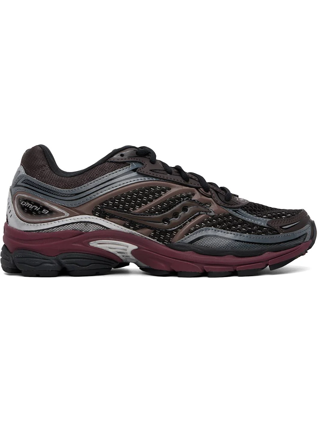 Black & Purple Progrid Omni 9 Sneakers - 1