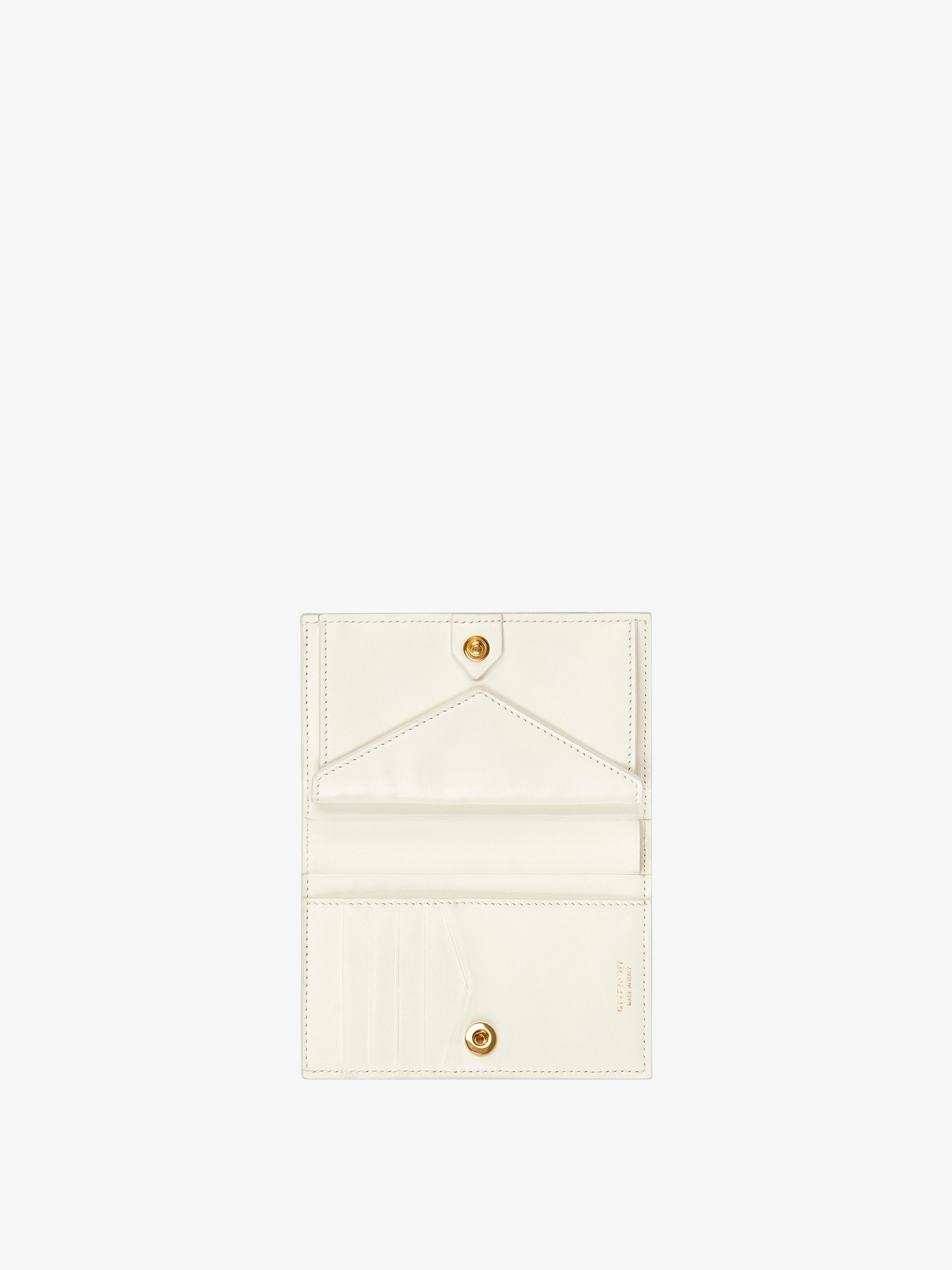 GIV CUT BIFOLD WALLET IN 4G COATED CANVAS AND LEATHER - 4