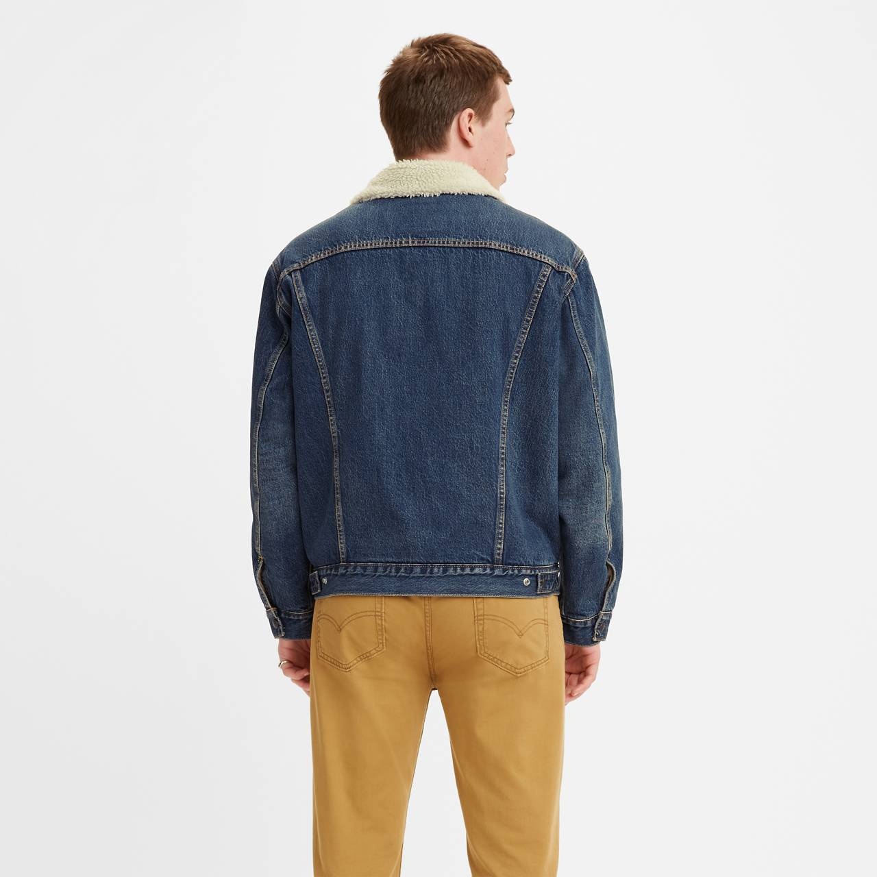 VINTAGE FIT SHERPA TRUCKER JACKET - 3