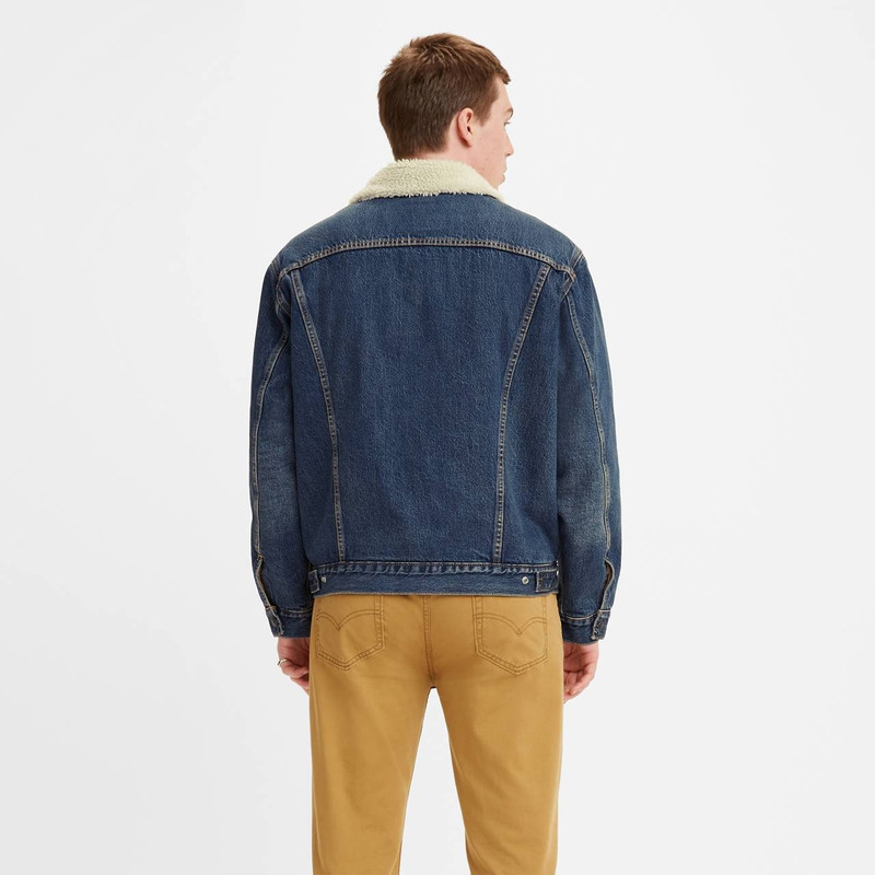 VINTAGE FIT SHERPA TRUCKER JACKET 3