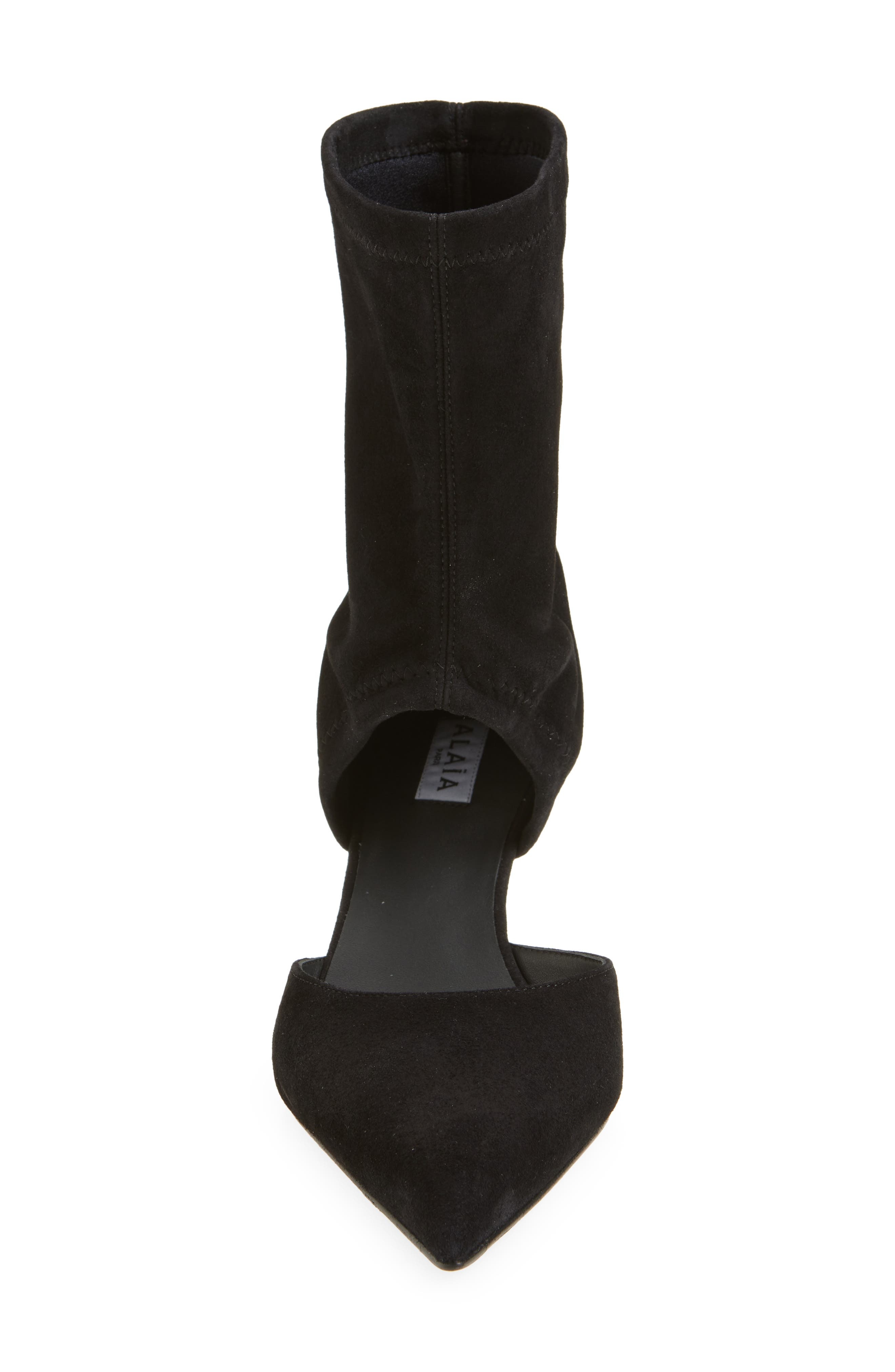 Alaïa Pointed Toe Bootie in Noir at Nordstrom - 4
