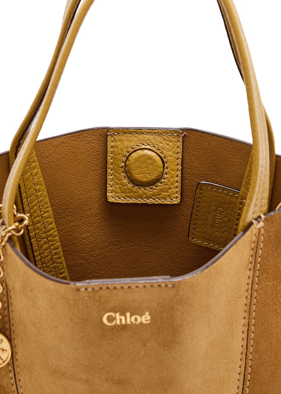Chloe Spin Mini Suede Tote - 4