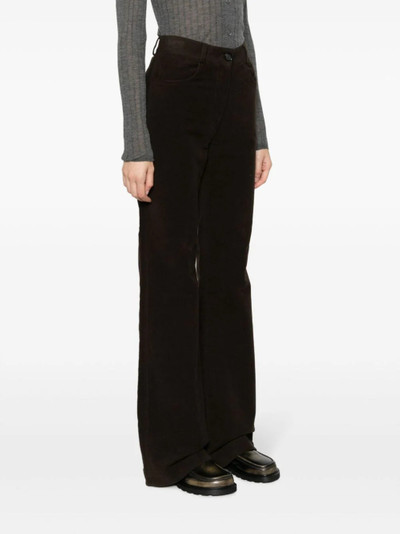 Totême TOTEME Women Flared Moleskin Trousers outlook