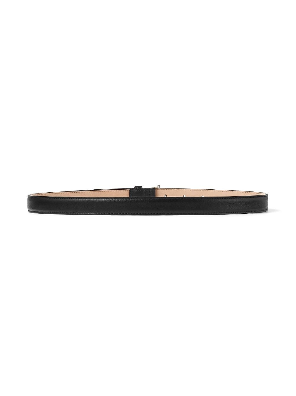 Helina logo-buckle leather belt - 4