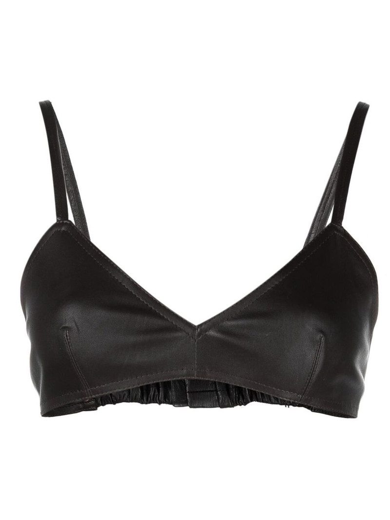 Sierra leather bralette 1