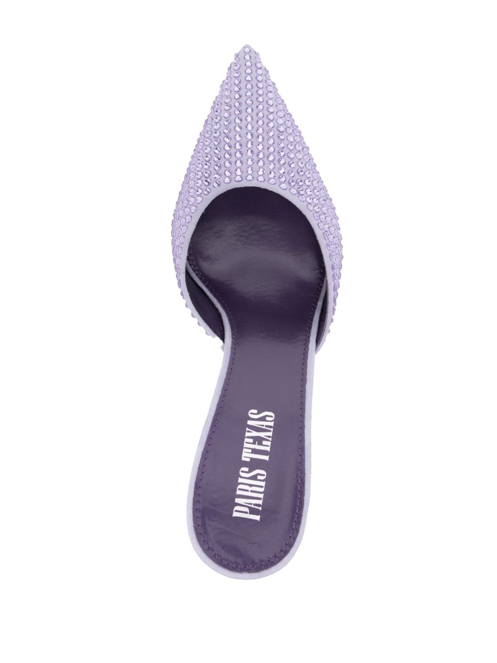 Hollywood 75mm crystal-embellished mules - 4