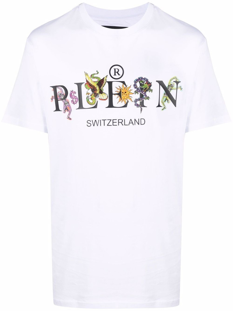 logo-print cotton T-shirt 1